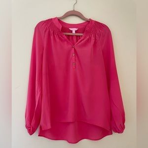 Lilly Pulitzer Silk tunic style blouse